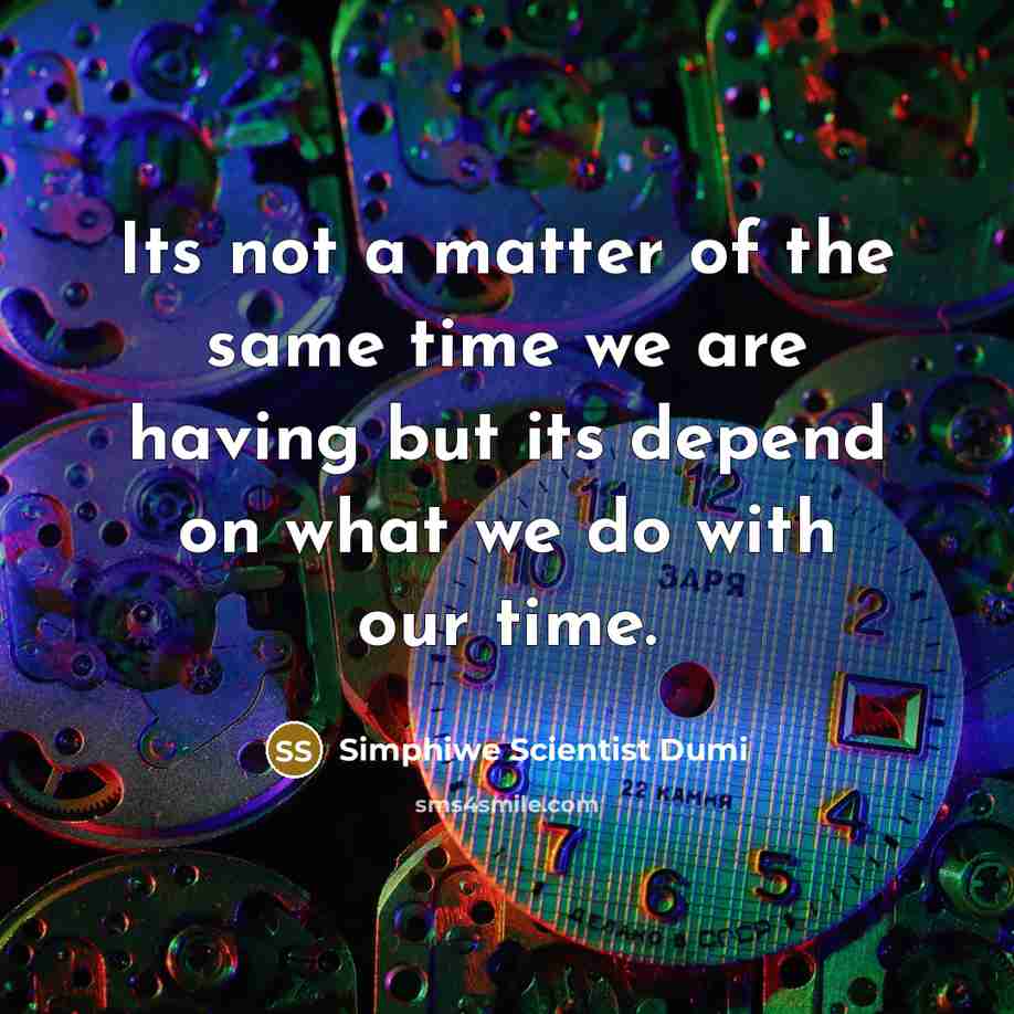“Its not a matter of the same time we are…” quote by Simphiwe Scientist Dumi