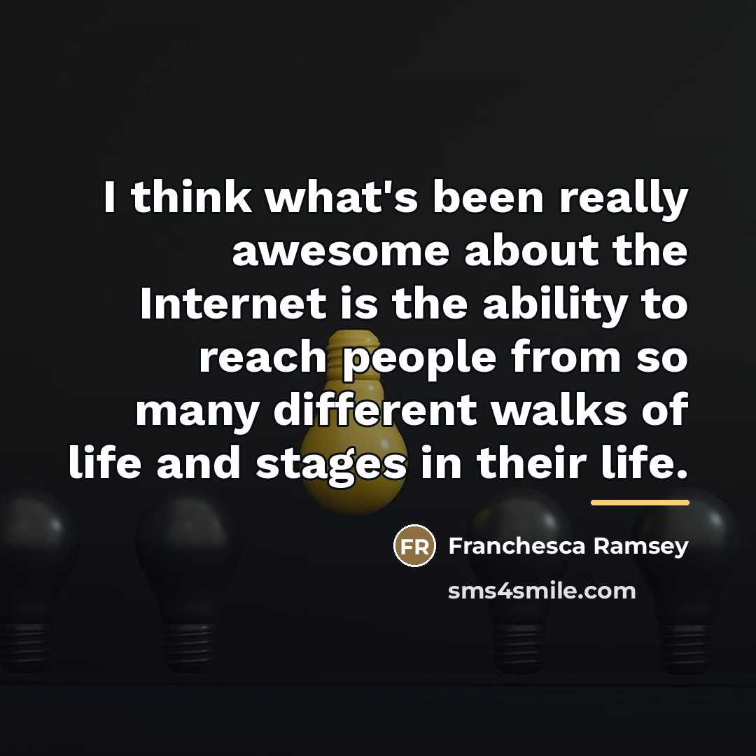 “I think what's been really awesome about the Internet is…” quote by Franchesca Ramsey