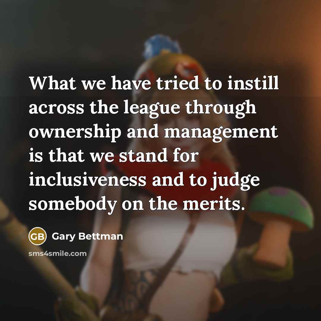 “What we have tried to instill across the league through…” quote by Gary Bettman
