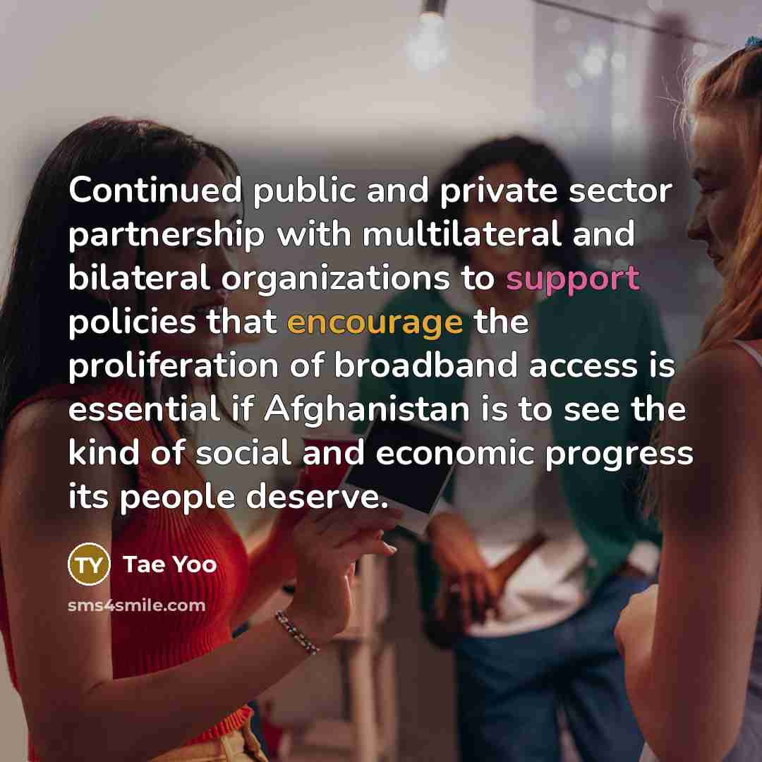 “Continued public and private sector partnership with multilateral and bilateral…” quote by Tae Yoo