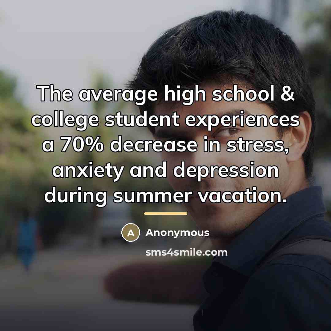 “The average high school & college student experiences a 70%…” quote by Anonymous