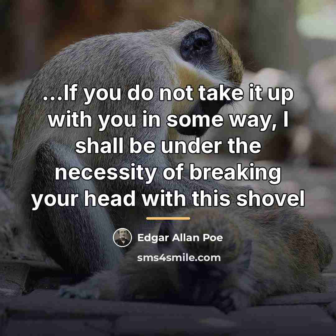 “...If you do not take it up with you in…” quote by Edgar Allan Poe
