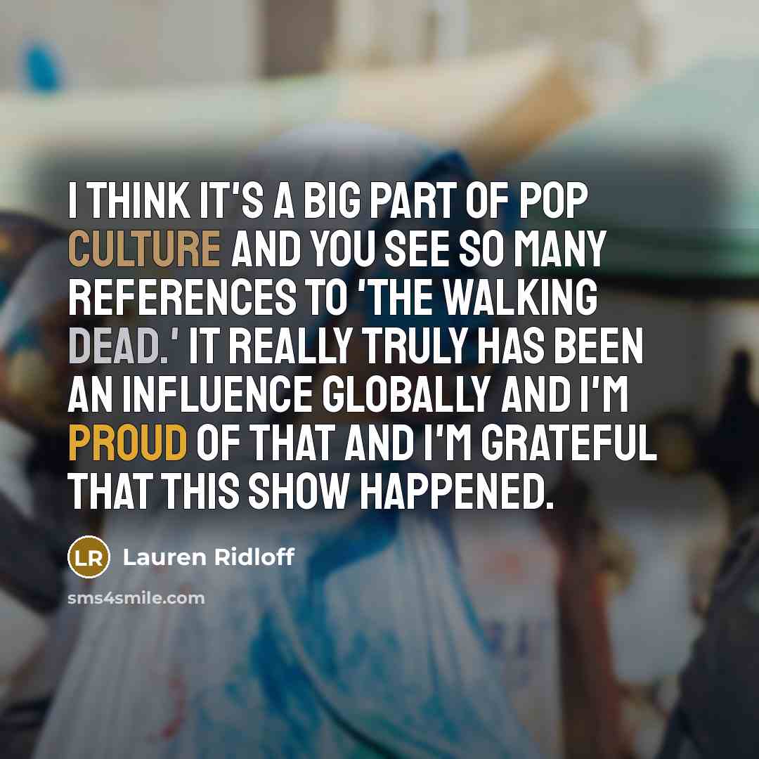“I think it's a big part of pop culture and…” quote by Lauren Ridloff