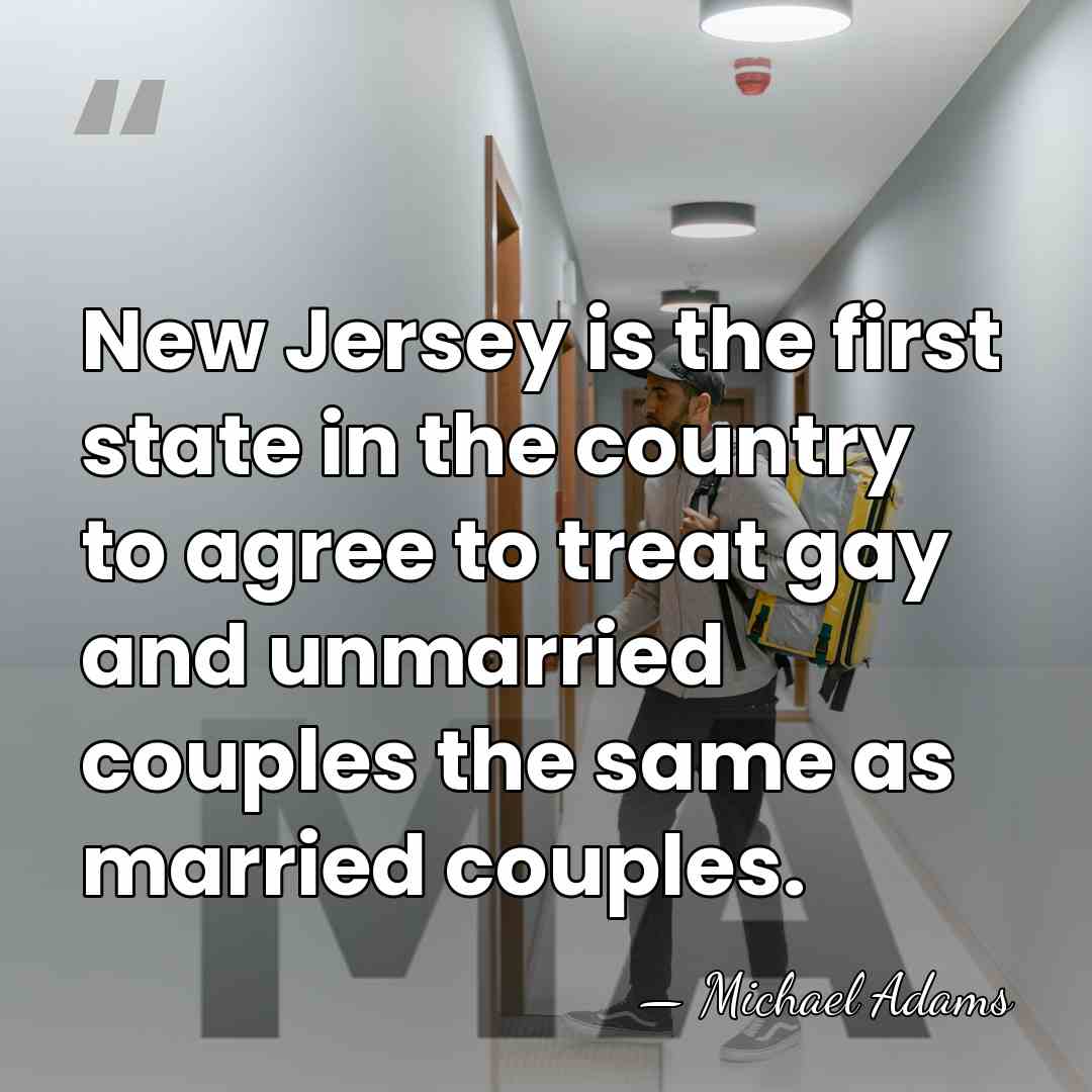 New Jersey is the first state in the country to agree to&hellip; - Michael Adams