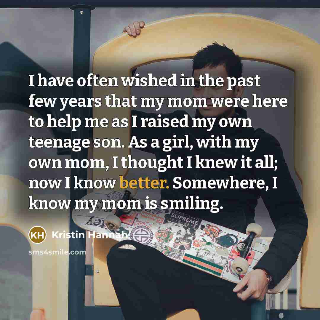 “I have often wished in the past few years that…” quote by Kristin Hannah