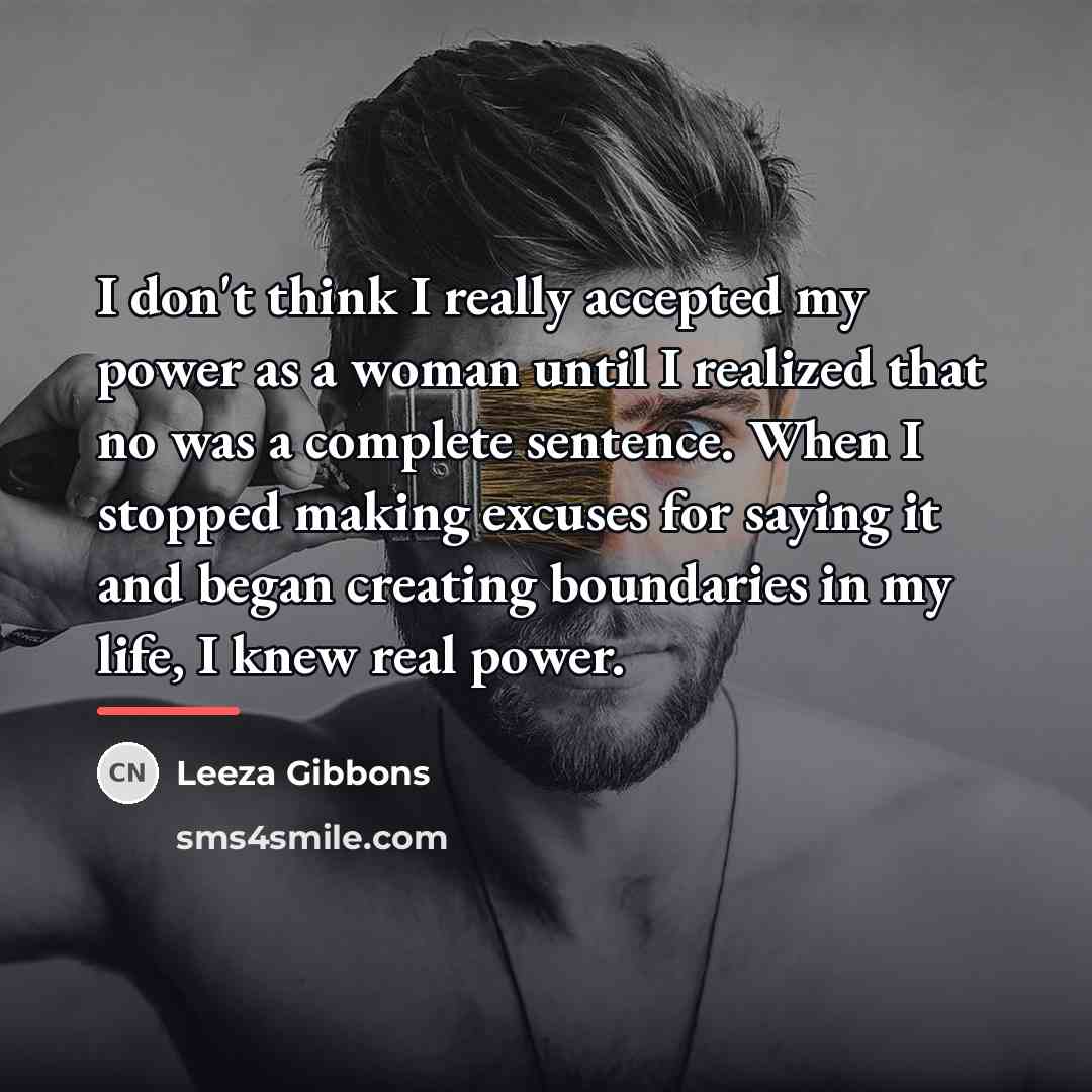 “I don't think I really accepted my power as a…” quote by Leeza Gibbons