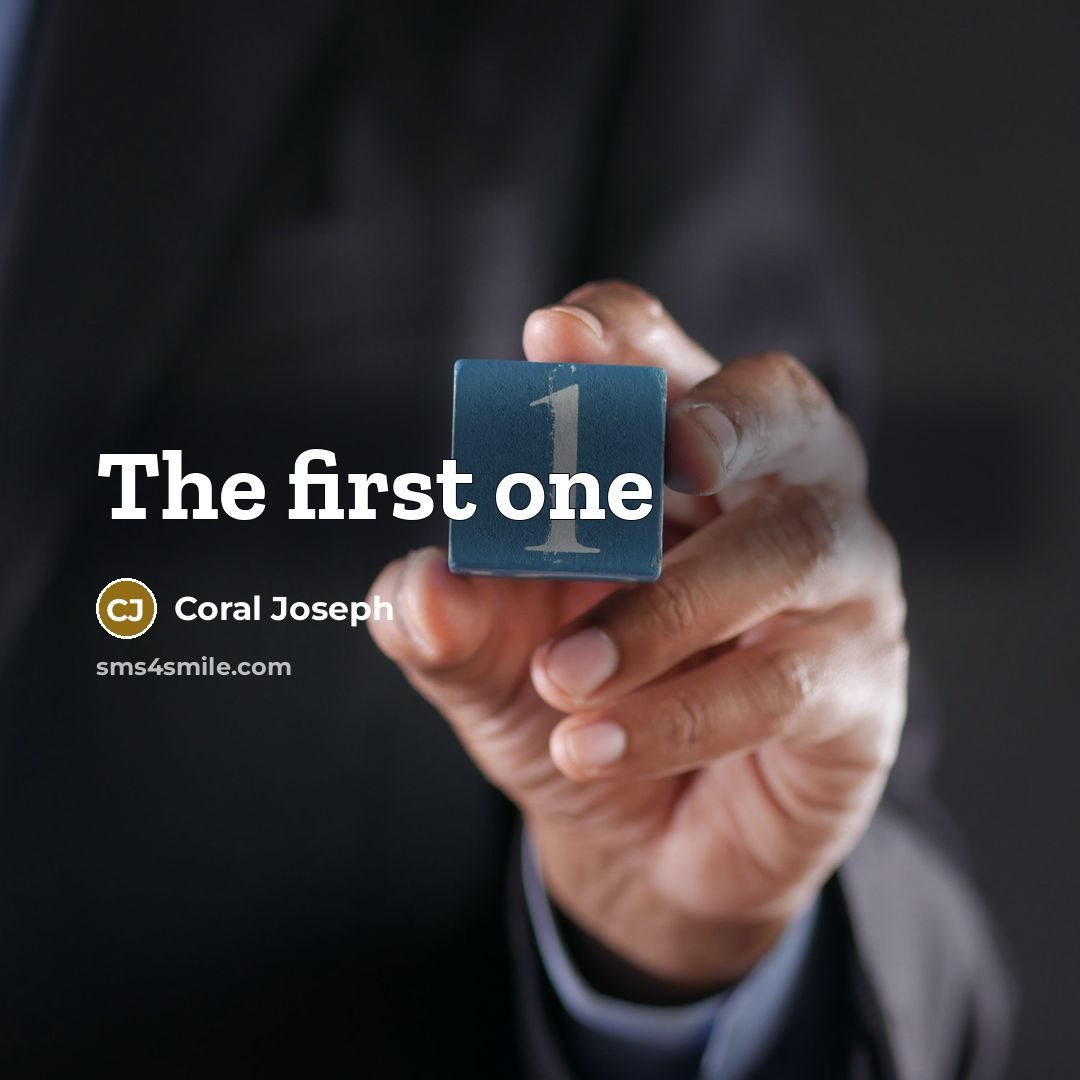 “The first one…” quote by Coral Joseph