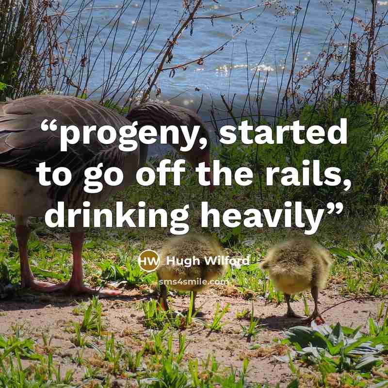 “progeny, started to go off the rails, drinking heavily” quote by Hugh Wilford