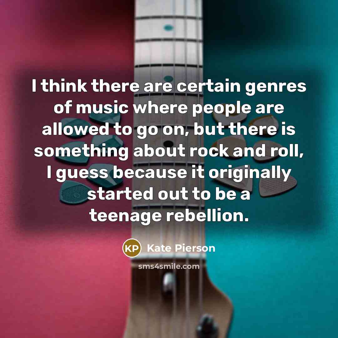 “I think there are certain genres of music where people…” quote by Kate Pierson