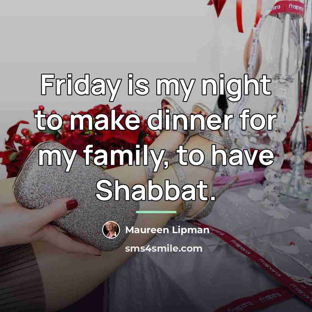 “Friday is my night to make dinner for my family,…” quote by Maureen Lipman