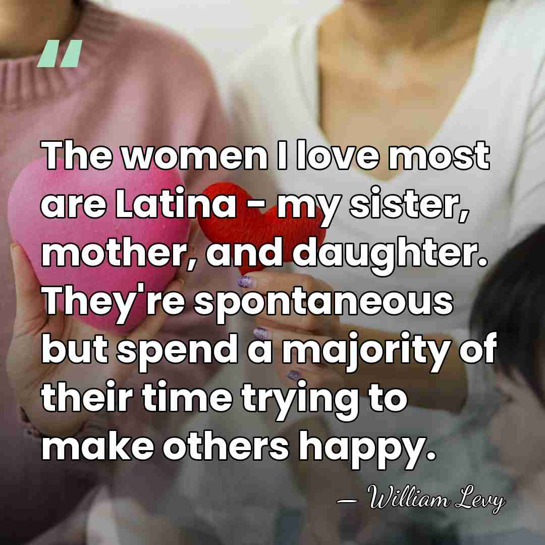 The women I love most are Latina - my sister, mother, and&hellip; - William Levy