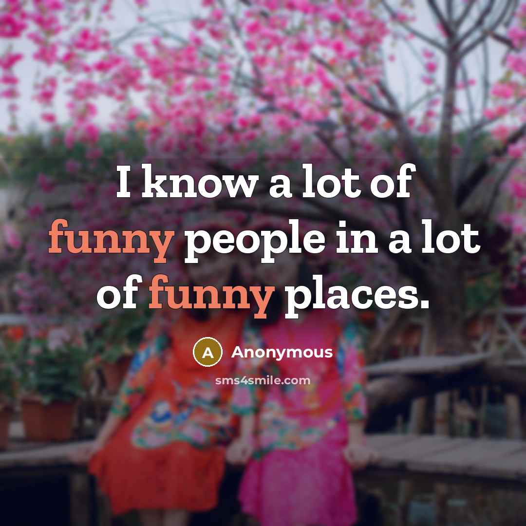 “I know a lot of funny people in a lot…” quote by Anonymous