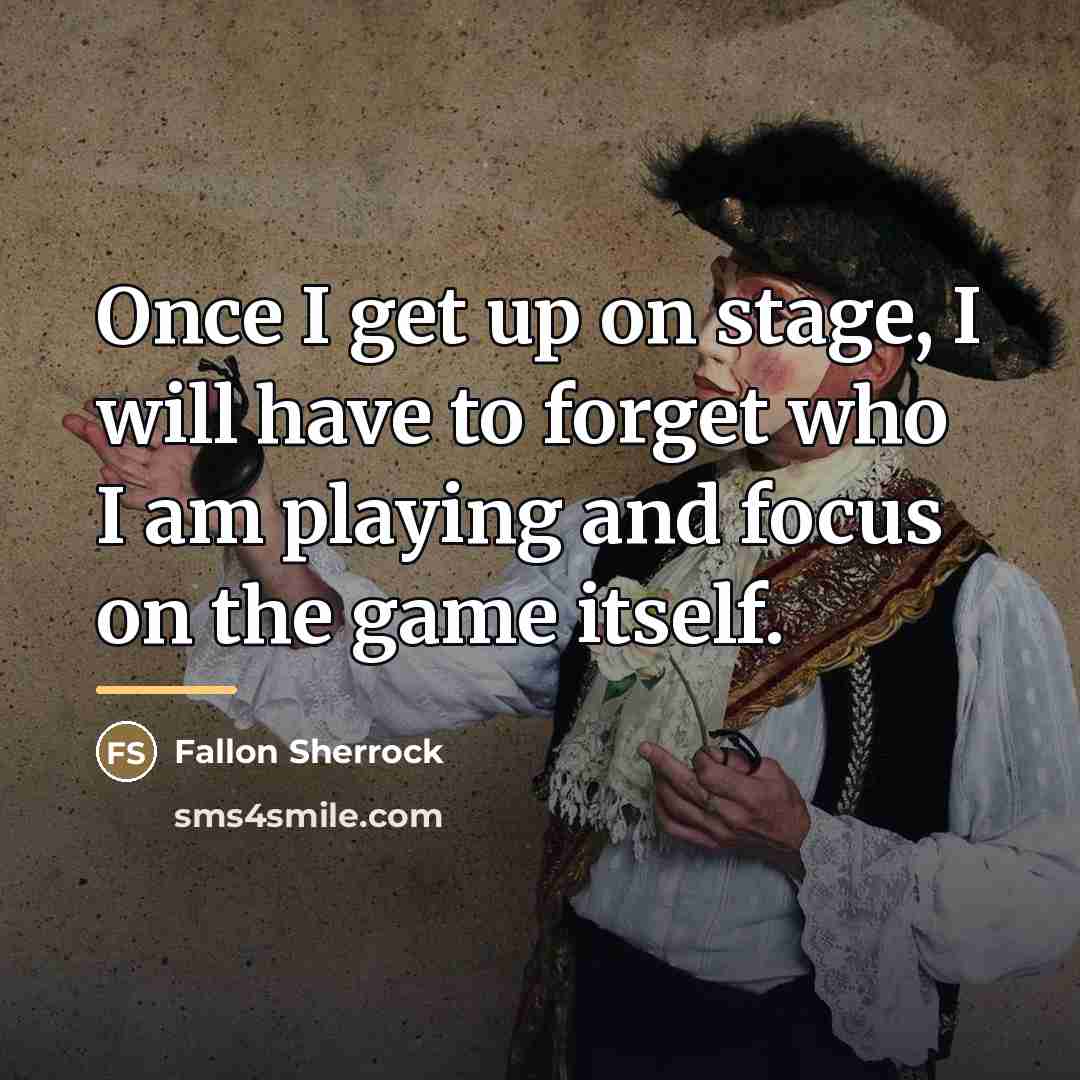 “Once I get up on stage, I will have to…” quote by Fallon Sherrock