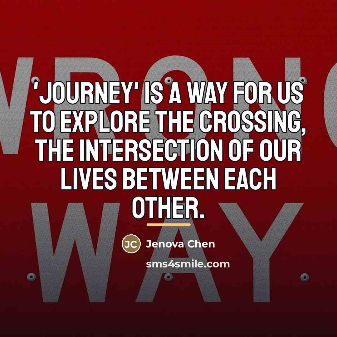 “'Journey' is a way for us to explore the crossing,…” quote by Jenova Chen