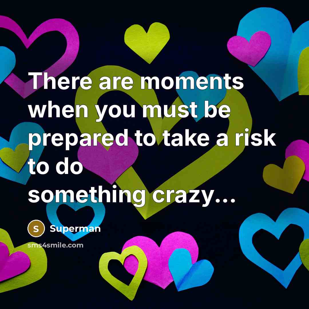 “There are moments when you must be prepared to take…” quote by Superman