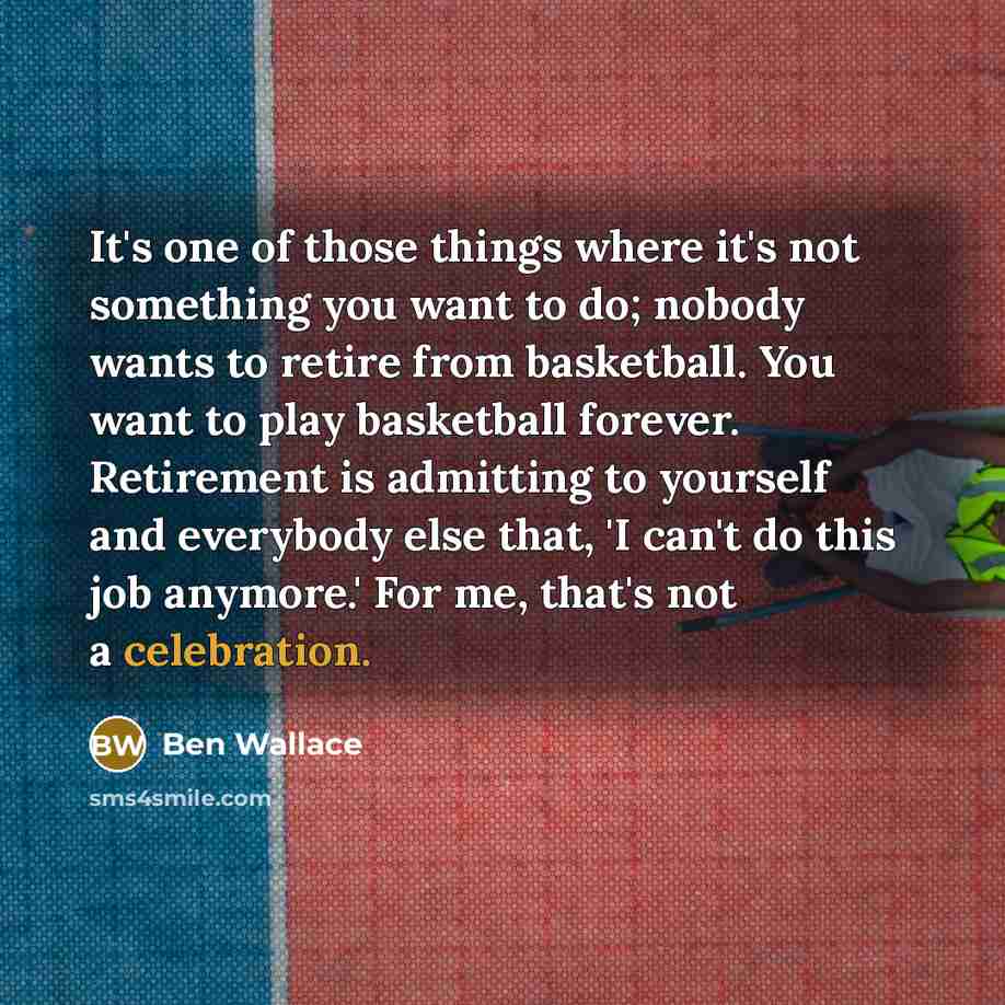 “It's one of those things where it's not something you…” quote by Ben Wallace