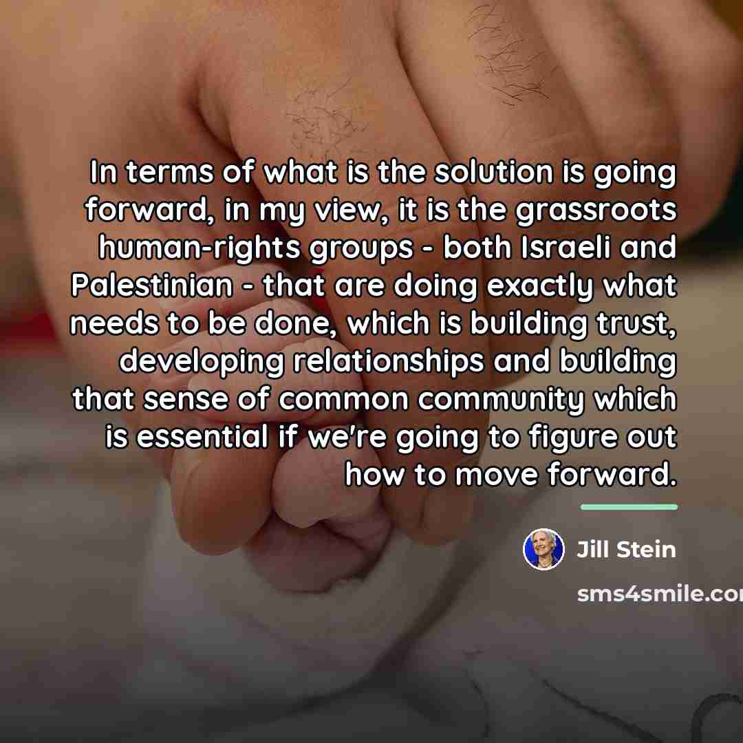 “In terms of what is the solution is going forward,…” quote by Jill Stein