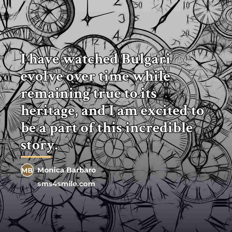 “I have watched Bulgari evolve over time while remaining true…” quote by Monica Barbaro