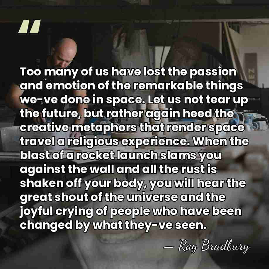 Too many of us have lost the passion and emotion of the&hellip; - Ray Bradbury