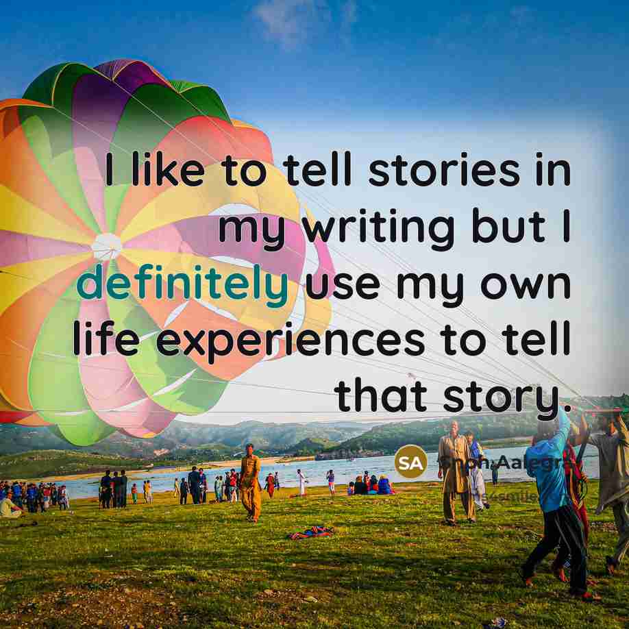 “I like to tell stories in my writing but I…” quote by Snoh Aalegra