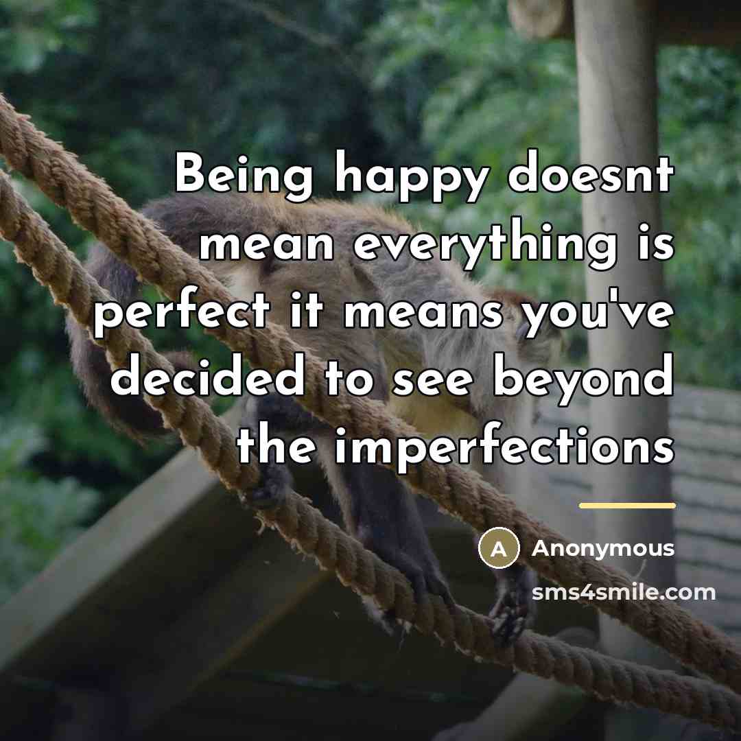 “Being happy doesnt mean everything is perfect it means you've…” quote by Anonymous