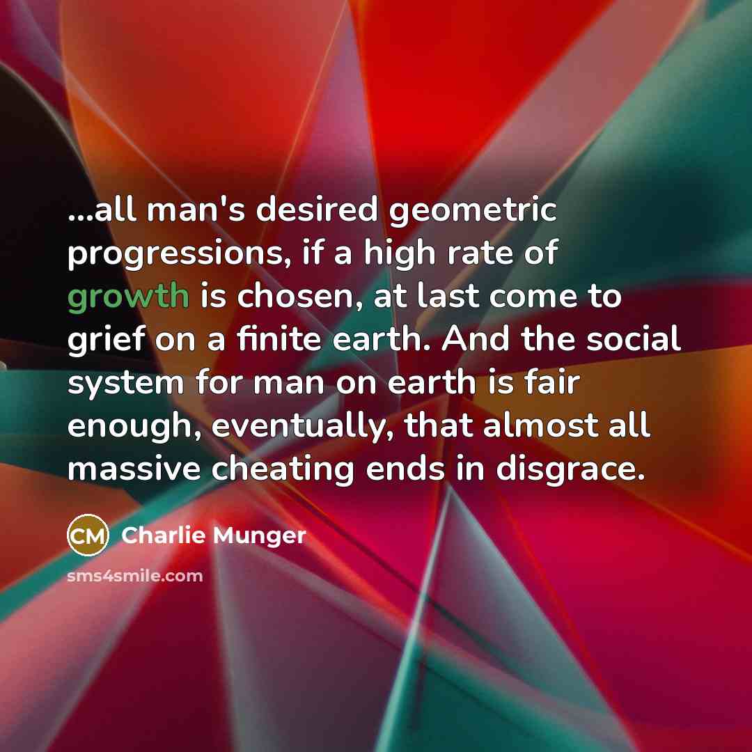 “...all man's desired geometric progressions, if a high rate of…” quote by Charlie Munger