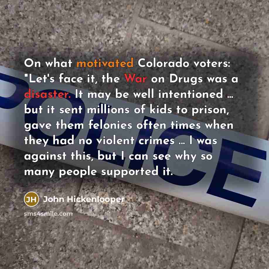 “"On what motivated Colorado voters: "Let's face it, the War…” quote by John Hickenlooper