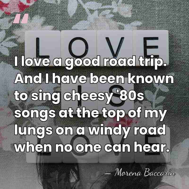 I love a good road trip. And I have been known to&hellip; - Morena Baccarin