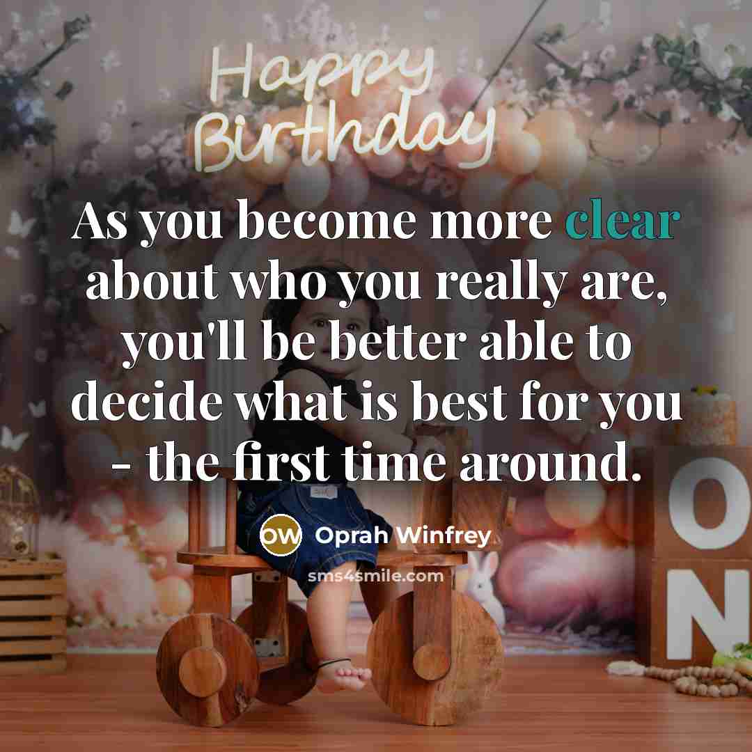 “As you become more clear about who you really are,…” quote by Oprah Winfrey