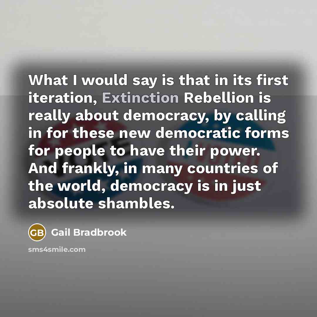 “What I would say is that in its first iteration,…” quote by Gail Bradbrook