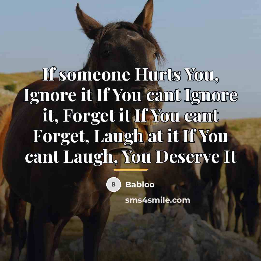 “If someone Hurts You, Ignore it If You cant Ignore…” quote by Babloo