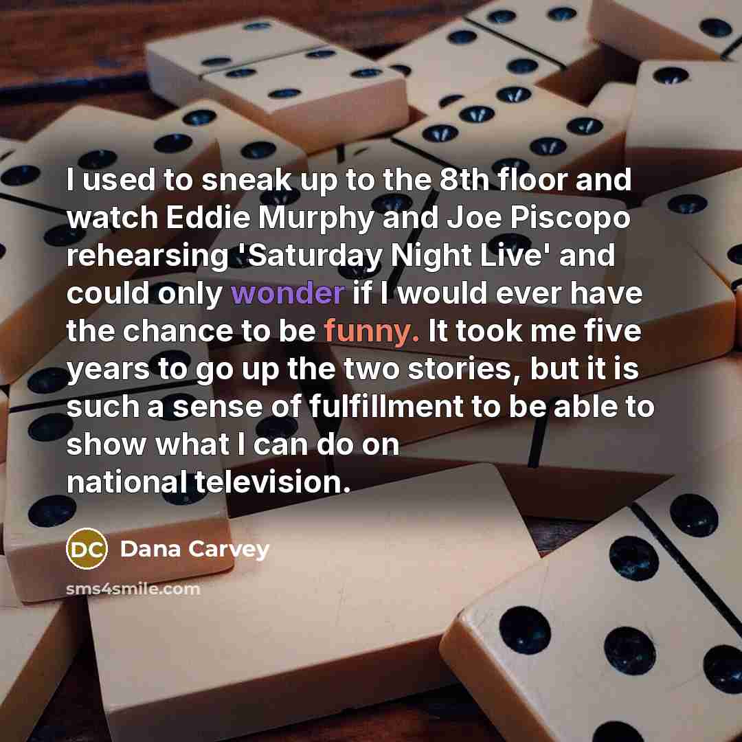 “I used to sneak up to the 8th floor and…” quote by Dana Carvey