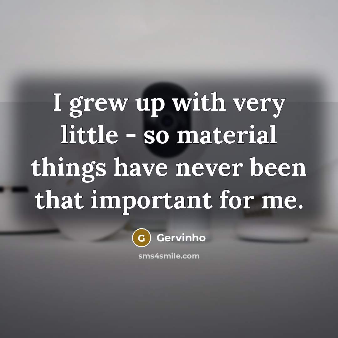 “I grew up with very little - so material things…” quote by Gervinho