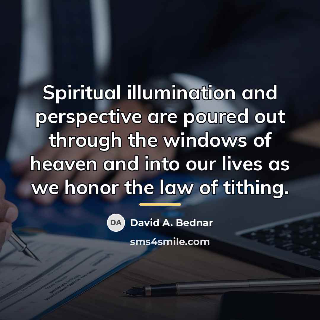 “Spiritual illumination and perspective are poured out through the windows…” quote by David A. Bednar