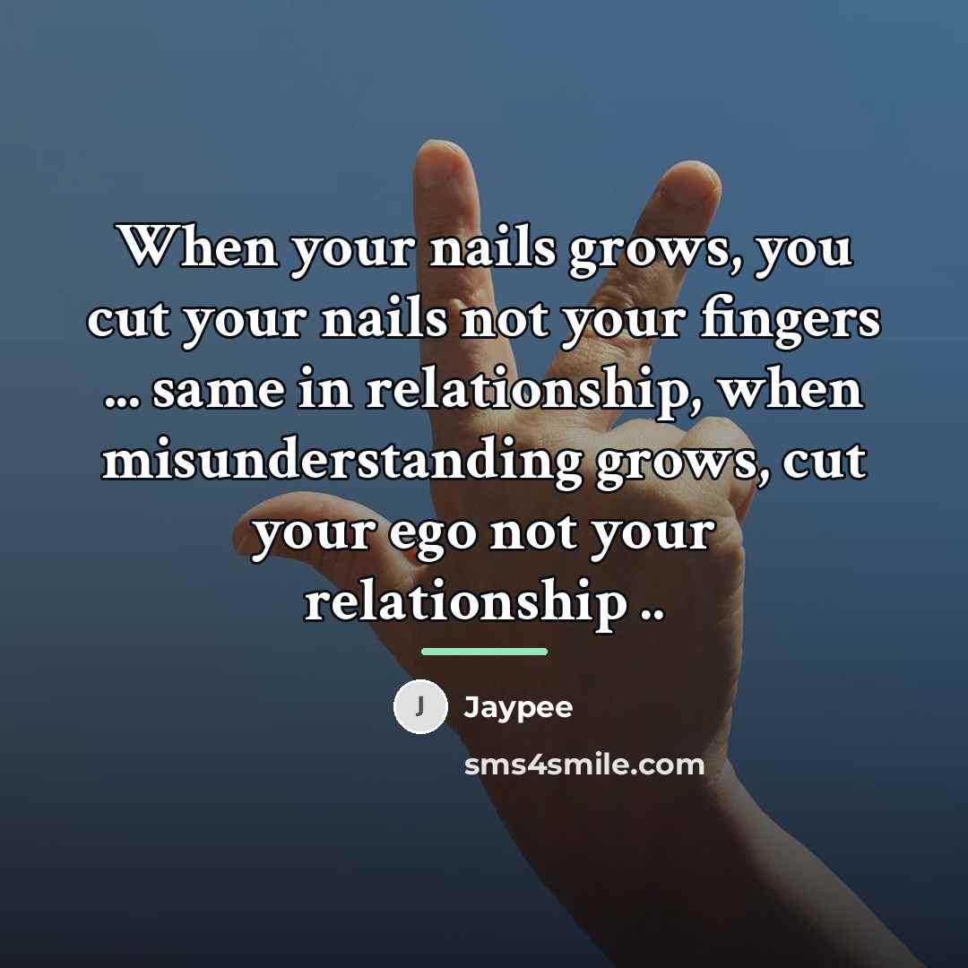“When your nails grows, you cut your nails not your…” quote by Jaypee