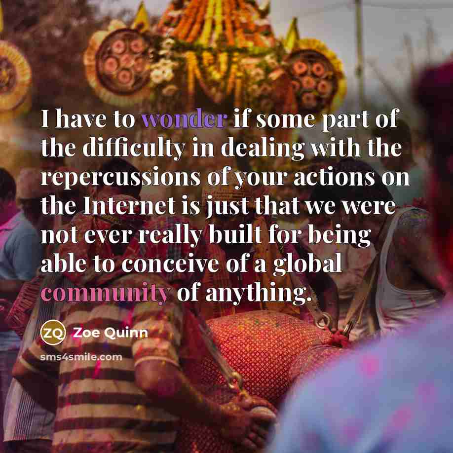 “I have to wonder if some part of the difficulty…” quote by Zoe Quinn