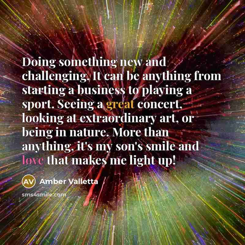 “Doing something new and challenging. It can be anything from…” quote by Amber Valletta