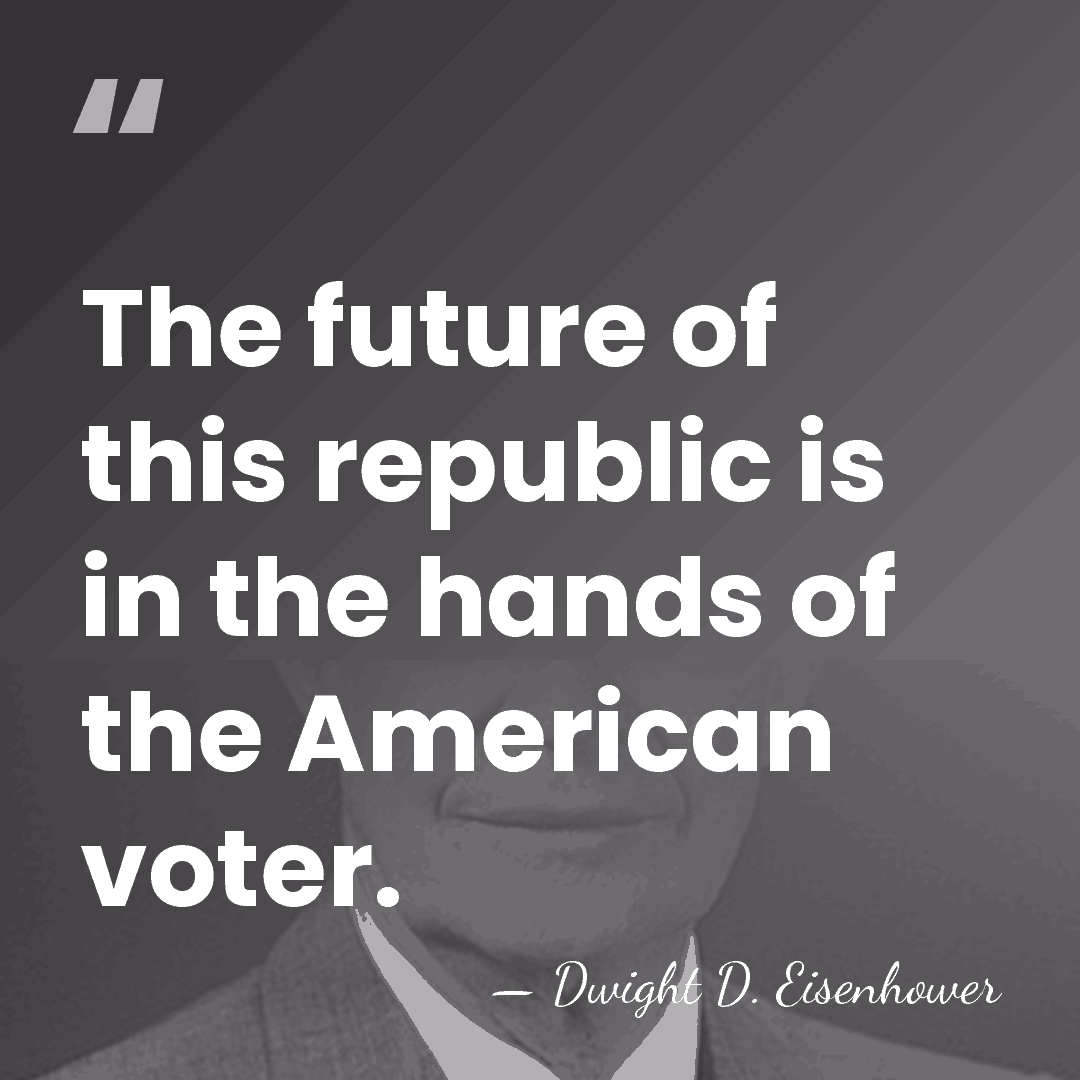 The future of this republic is in the hands of the American&hellip; - Dwight D. Eisenhower