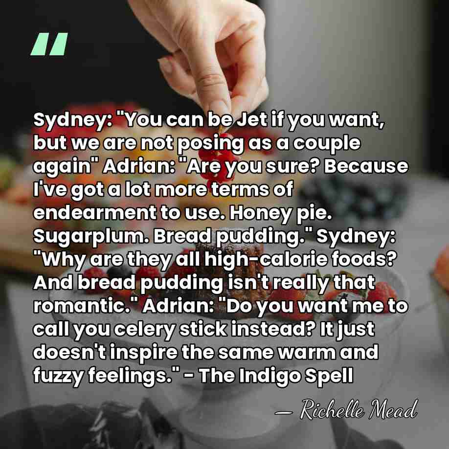 Sydney: "You can be Jet if you want, but we are not&hellip; - Richelle Mead