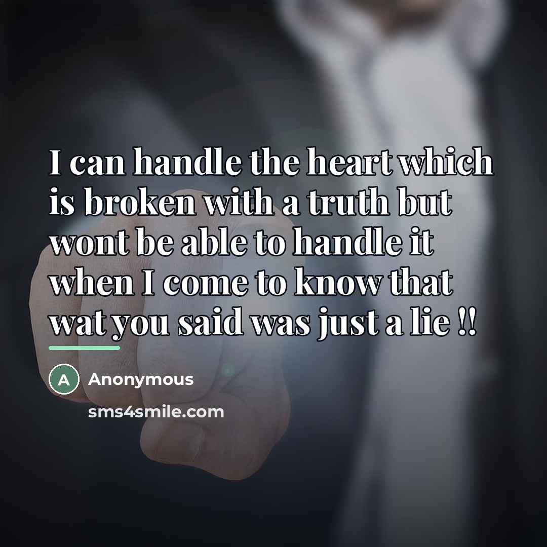 “I can handle the heart which is broken with a…” quote by Anonymous