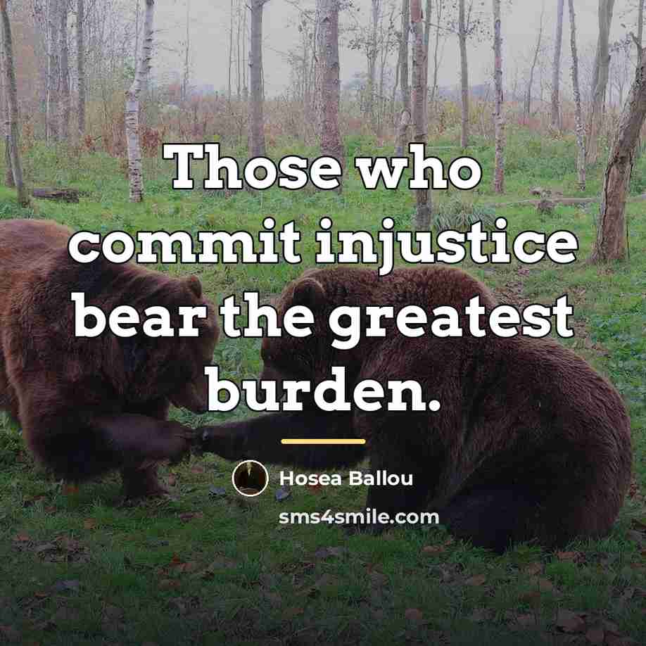 “Those who commit injustice bear the greatest burden.…” quote by Hosea Ballou