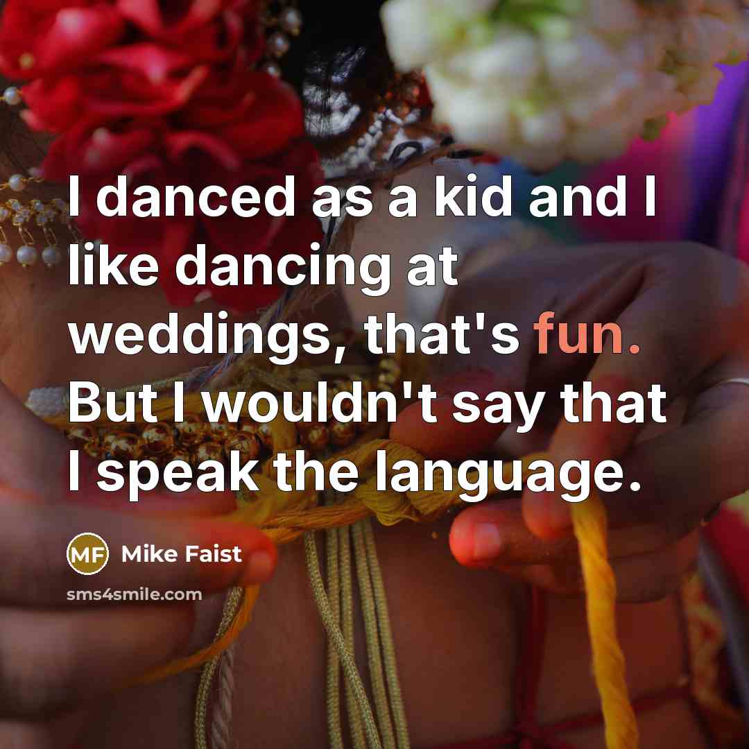 “I danced as a kid and I like dancing at…” quote by Mike Faist