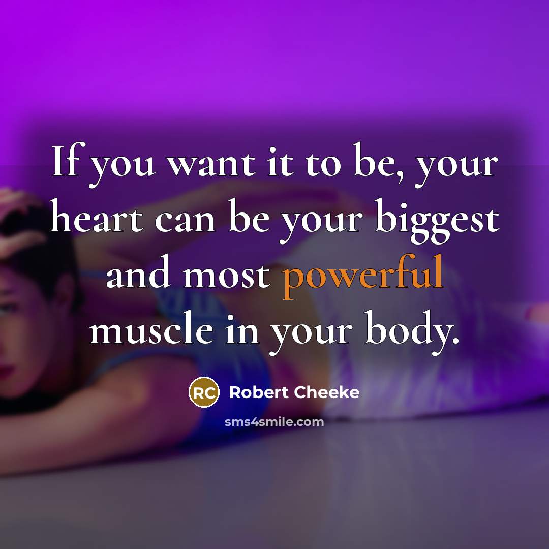 “If you want it to be, your heart can be…” quote by Robert Cheeke