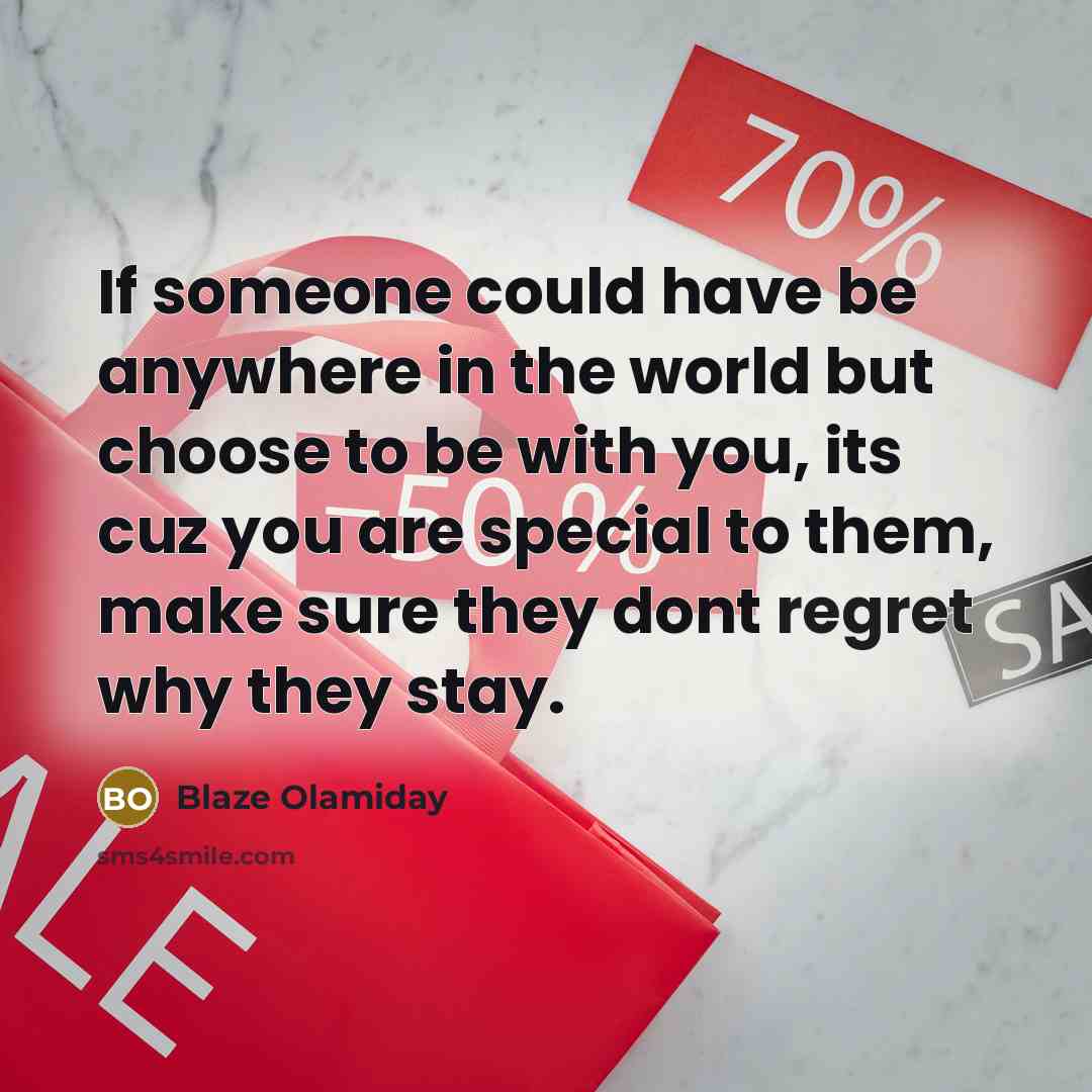 “If someone could have be anywhere in the world but…” quote by Blaze Olamiday