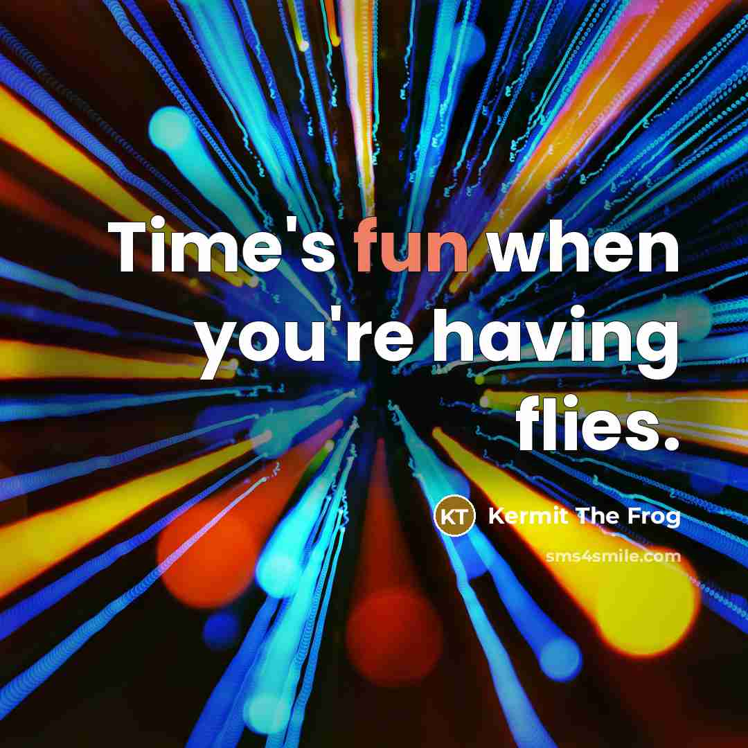 “Time's fun when you're having flies.…” quote by Kermit The Frog