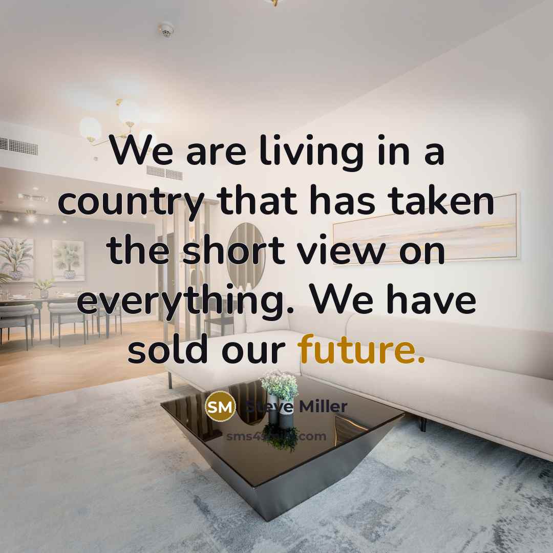“We are living in a country that has taken the…” quote by Steve Miller