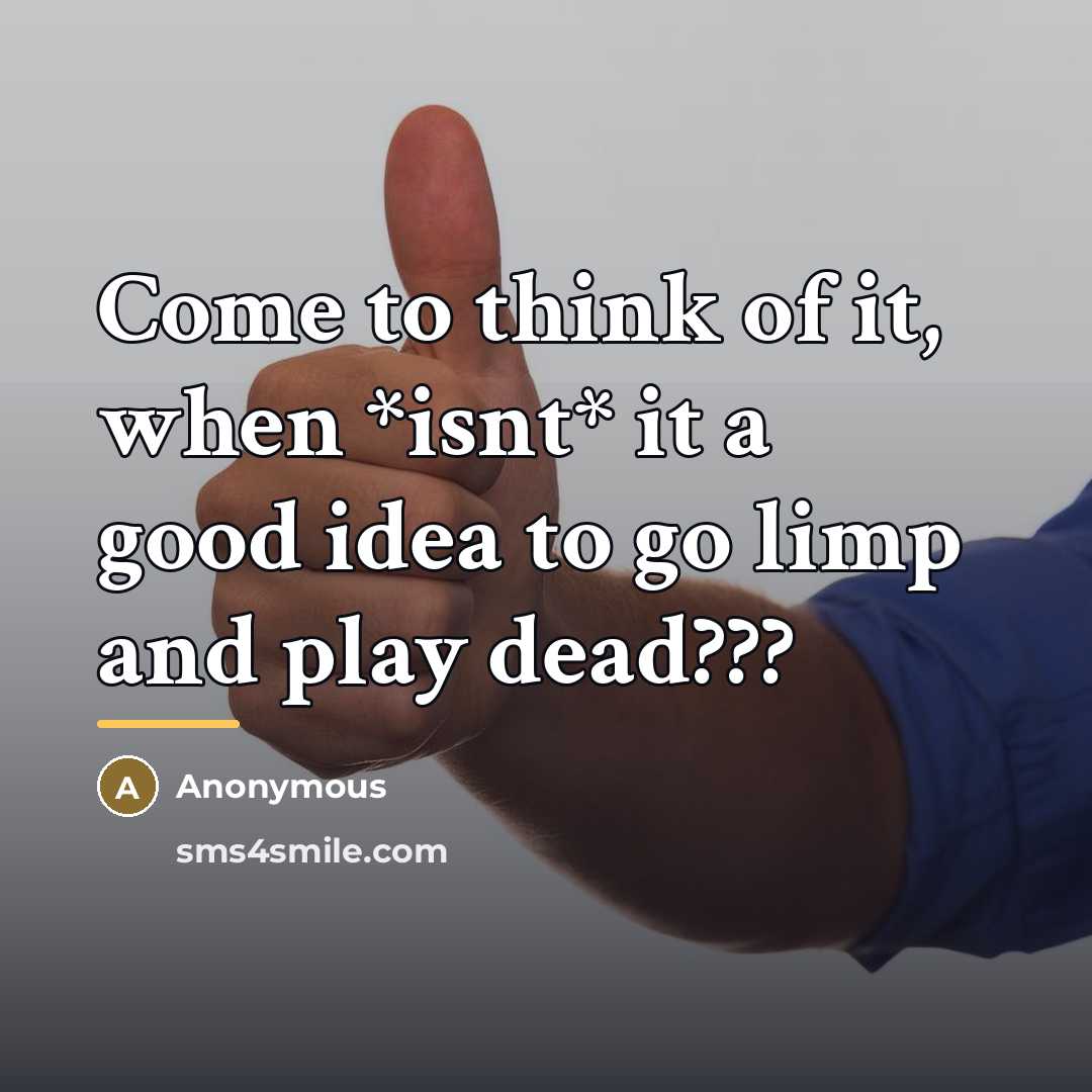 “Come to think of it, when *isnt* it a good…” quote by Anonymous