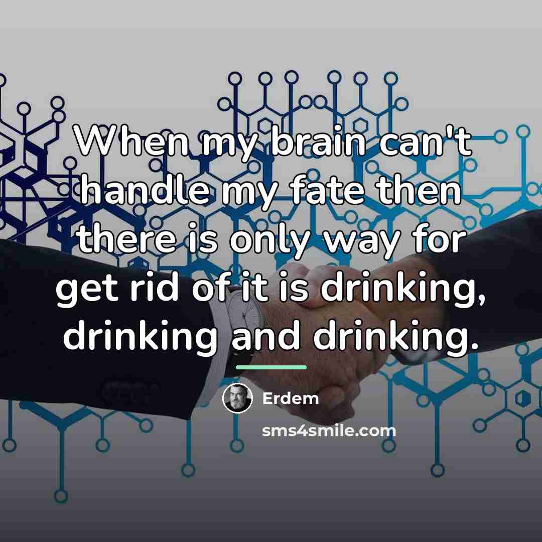 “When my brain can't handle my fate then there is…” quote by Erdem