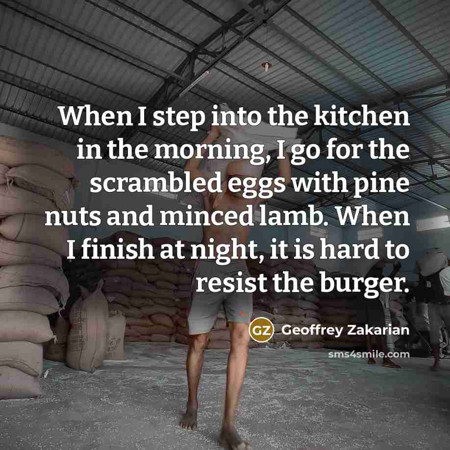 “When I step into the kitchen in the morning, I…” quote by Geoffrey Zakarian