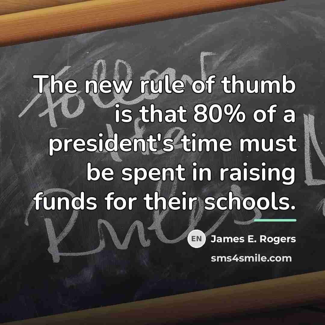 “The new rule of thumb is that 80% of a…” quote by James E. Rogers